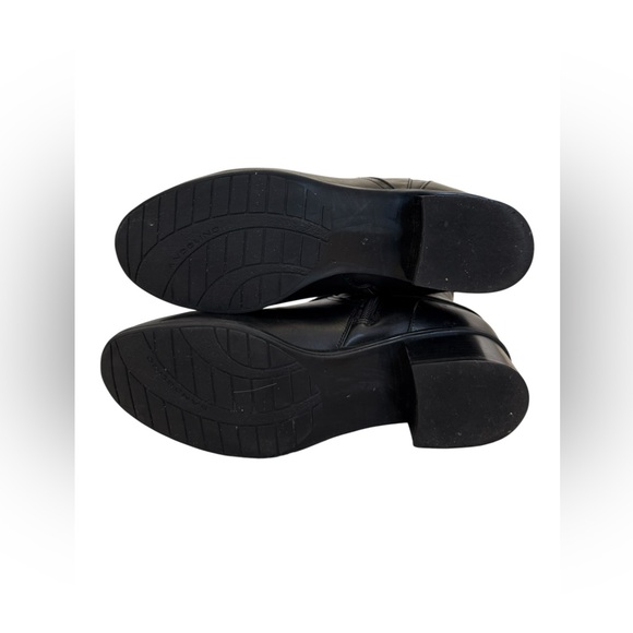 Bandolino Two-Tone Black & Brown Knee-High Riding Boots | Women’s Size 9 - Picture 4 of 11